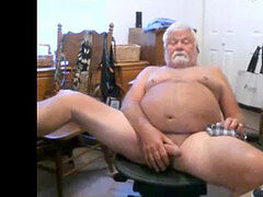 grandfather cum on web cam