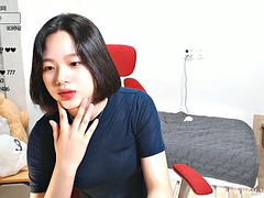 Coréenne, Massage, Adolescente, Rétro ancien