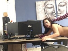 Amatoriale, Toccando, Fatto in casa, Masturbazione, Orgasmo, Solo, Dildo indossabile, Ragazza