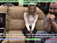 Stacy Shepard humiliated during her pre-employment physical as Dr. Jasmine Rose and Nurse Raven Rogue look at a naked body