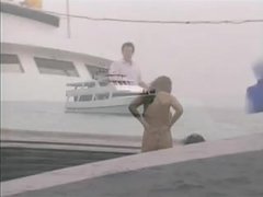 British hoe Yvonne gets nailed on a yacht