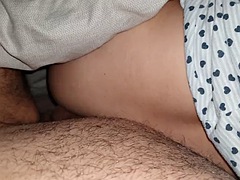Fearless anal fuck with young stepson with big erection