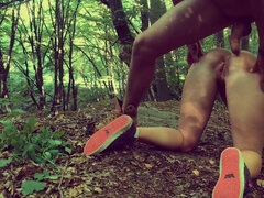 Outdoor BUTT SEX in Forest with Deep Cum Load