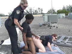 Negroa, Boquete, Transar de quatro, Óculos, Interracial, Ao ar livre cartaz de rua outdoor, Cavalgar, Sexo grupal a três