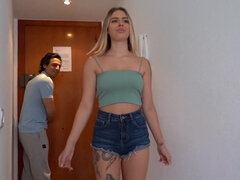 18 jahre, Grosser arsch, Grosser schwanz, Blondine, Tochter, Hd, Natürlichen titten, Muschi