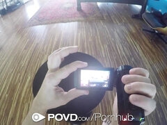 POVD - Petite redhead with fat pussy Dolly Little fucked in sex tape