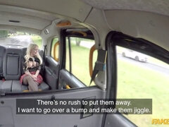 Horny fake taxi driver bangs petite blonde MILF in HD video