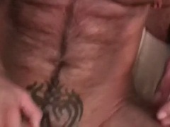 Amateur German pierced and inked DILFS fuck ass in sling