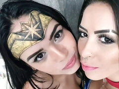 Latina girl-on-girl superhero kissing.mp4 338.16 MB