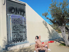 Anal, Brunette, Offentlig