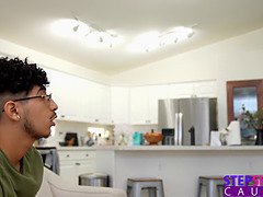 Petite Stepsis Layla Jenner urges her stepbro to cum while she licks her shaved pussy - S24:E5