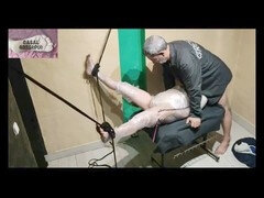Amatör, Bondage, Brittisk, Par, Dominans, Mogen, Bestraffning, Slav
