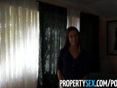 PropertySex - Real Estate Agent Desperate to Sell House Fucks on Camera - Cassidy klein