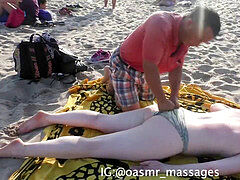 Praia, Massagem, Ao ar livre cartaz de rua outdoor, Público, Russoa, Tetas