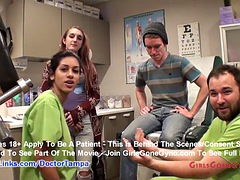 Ami Rogues new student gyno exam by doctor in tampa on camera