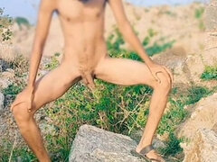 Leie, Selbstgemacht, Indisch, Masturbation, Im freien, Solo