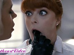 Helena Locke orders Penny Pax to spread her legs and eat her pussy in the office