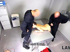 Law4k. teenager doesnt know where security officer have taken her but she gets fucked