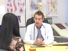 Anal, Stora tuttar, Par, Creampie, Sperma shot, Doktor, Hardcore, Hd
