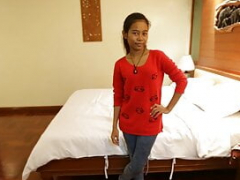 Asiatique, Sucer une bite, Éjaculation interne, Hard, Petite femme, Chatte, Thaïlandaise, Nénés