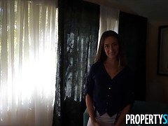Desperate real estate agents fucks on camera to sell house