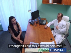 Czech nurse Eva Ann frees her pussy with a deep dicking in fakehospital reality clinic