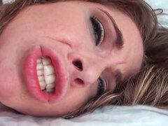 Sierra Miller receiving large pecker deep inside her tight rectum