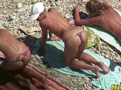 fledgling nudist splendid Couples naked At The Beach Spycam Voyeur