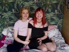 Hot Redhead and Blonde Lesbian Girls Get Together To Have Steamy Sex - Small tits big ass