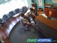 Naughty Nurse joins Doctors in a steamy POV threesome for the first time
