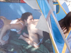 Camping ended in threesome with hot Karlee and Jojo