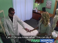 Victoria Puppy's hot pussy sells a hungover doctor in a spying video