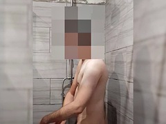 Security Guard Naked Work Shower Masturbate