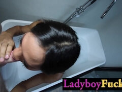 Asiatisk, Stor kuk, Avsugning, Snopp, Handjobb, Pov, Shemale, Suger