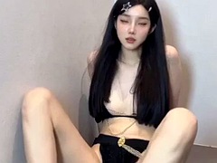 Asiatique, Chinoise, Gode, Solo