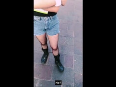MONEY for SEX to Mexican Unfaithful Teen on the Streets, Nice BIG TITS in Public Place and Nice Blowjob (Samantha 18Yo) VOL 1 (SUBTITLE)