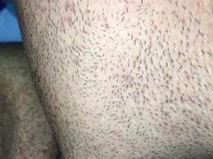 Fingering hairy pussy of latina MILF