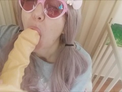 babygirl is really insatiable. he wants to please his father by sucking him hard, as he does with his pacifier