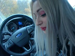 Amatør, Babe, Blondine, Bil, Hårdt, Pov, Russisk, Teenager