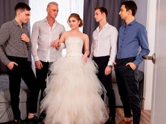 Pompino, Sposa, Doppia penetrazione, Facciale, Gruppo, Leccata, Figa, Calze
