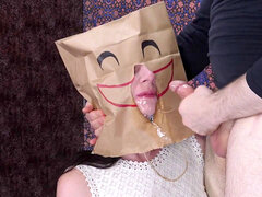 Bagged and gagged: violent facefucking