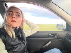 18 jahre, Leie, Tussi, Blondine, Blasen, Sperma im mund, Deutsch, Öffentlich
