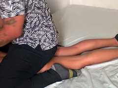 He dominated my stepsister with an erotic massage