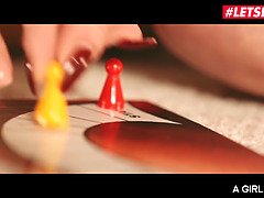 Foxy Sanie & Aislin Turn Game Of Cards Into Romantic Lesbian Sex