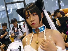 Japanese cosplayer showed all her charms