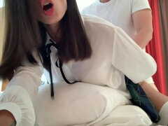 Sucer une bite, Brunette brune, Tir de sperme, Hard, Fait maison, Pov, Élève, Étudiant