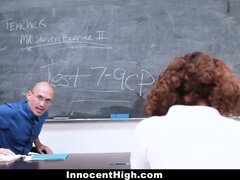 Maya Morena gets punished by a big cock in a classroom with a cumshot