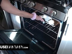 Charming Girl Gets Her Pussy Eaten And Fucked Silly While Cooking On Livestream