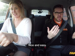Czech Babe Orgasms After 1st Lesson 1 - Fake Driving School