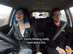 Ass Fuck Sex For Blue Haired Learner Fake Driving School